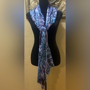Chico’s Multi Color Paisley Scarf